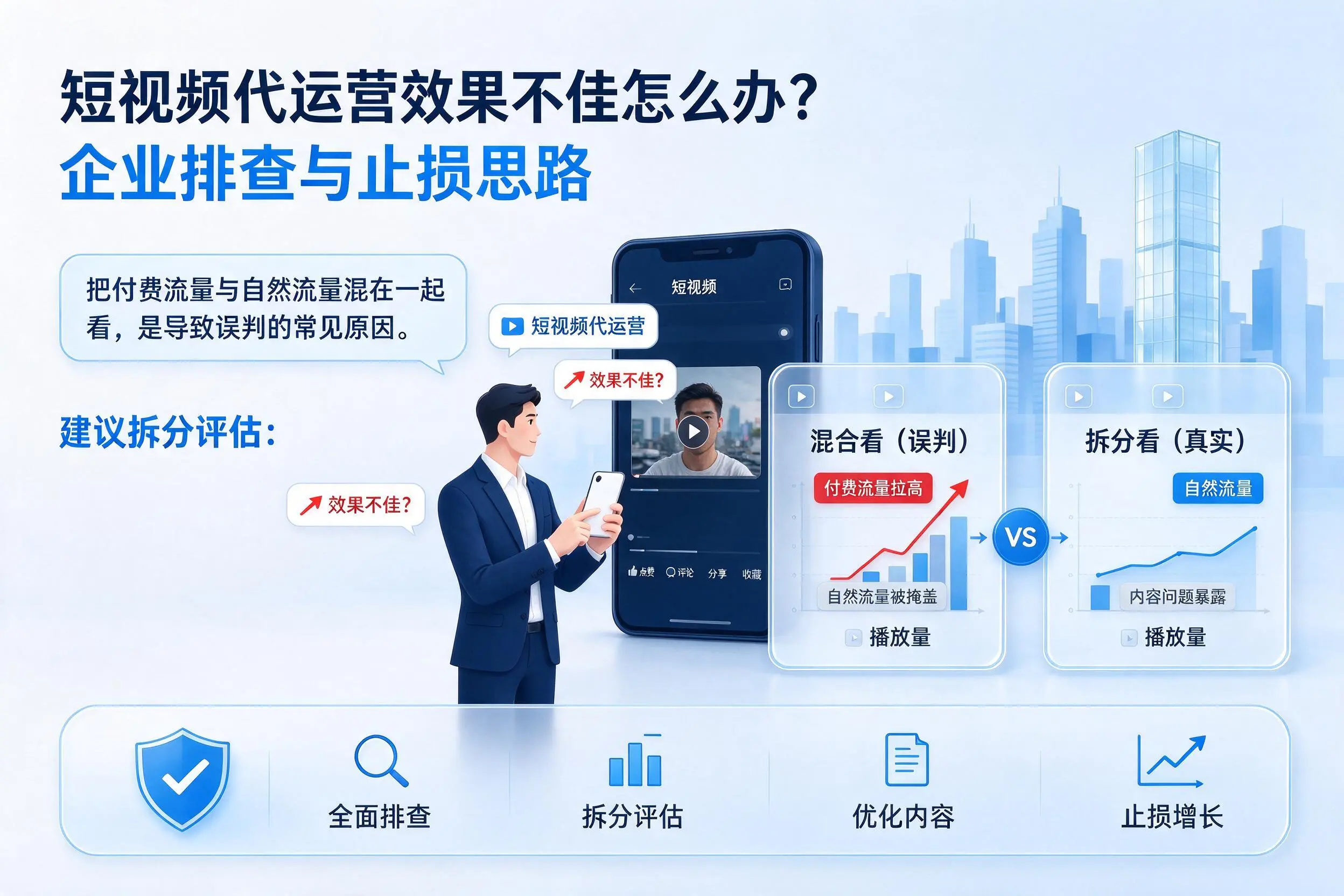 短视频代运营效果不佳怎么办？临汾企业排查与止损思路