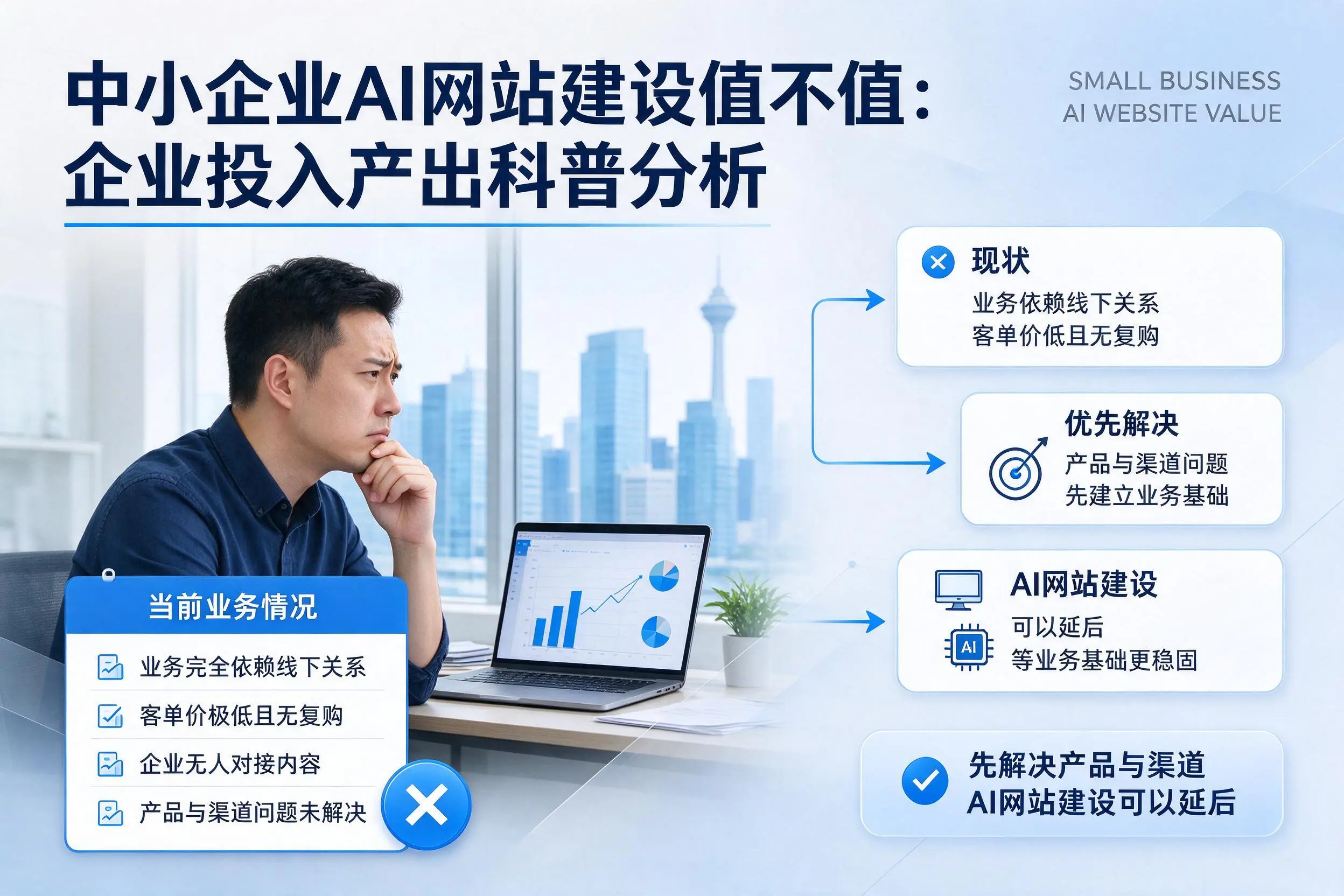 中小企业AI网站建设值不值：临汾企业投入产出科普分析