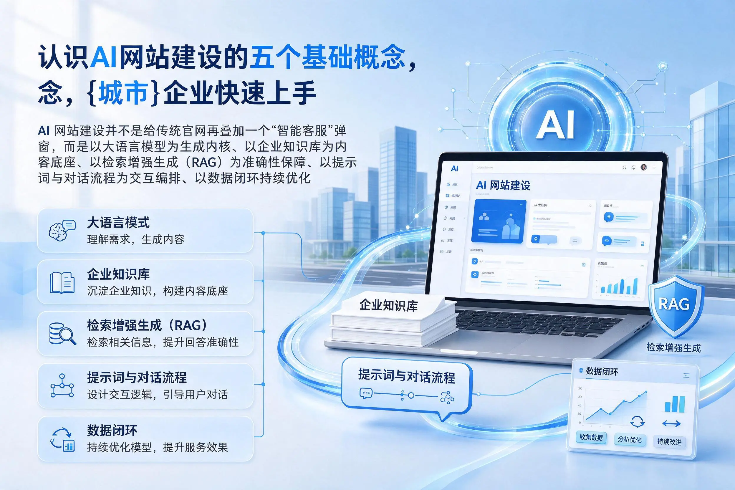 认识AI网站建设的五个基础概念，临汾企业快速上手