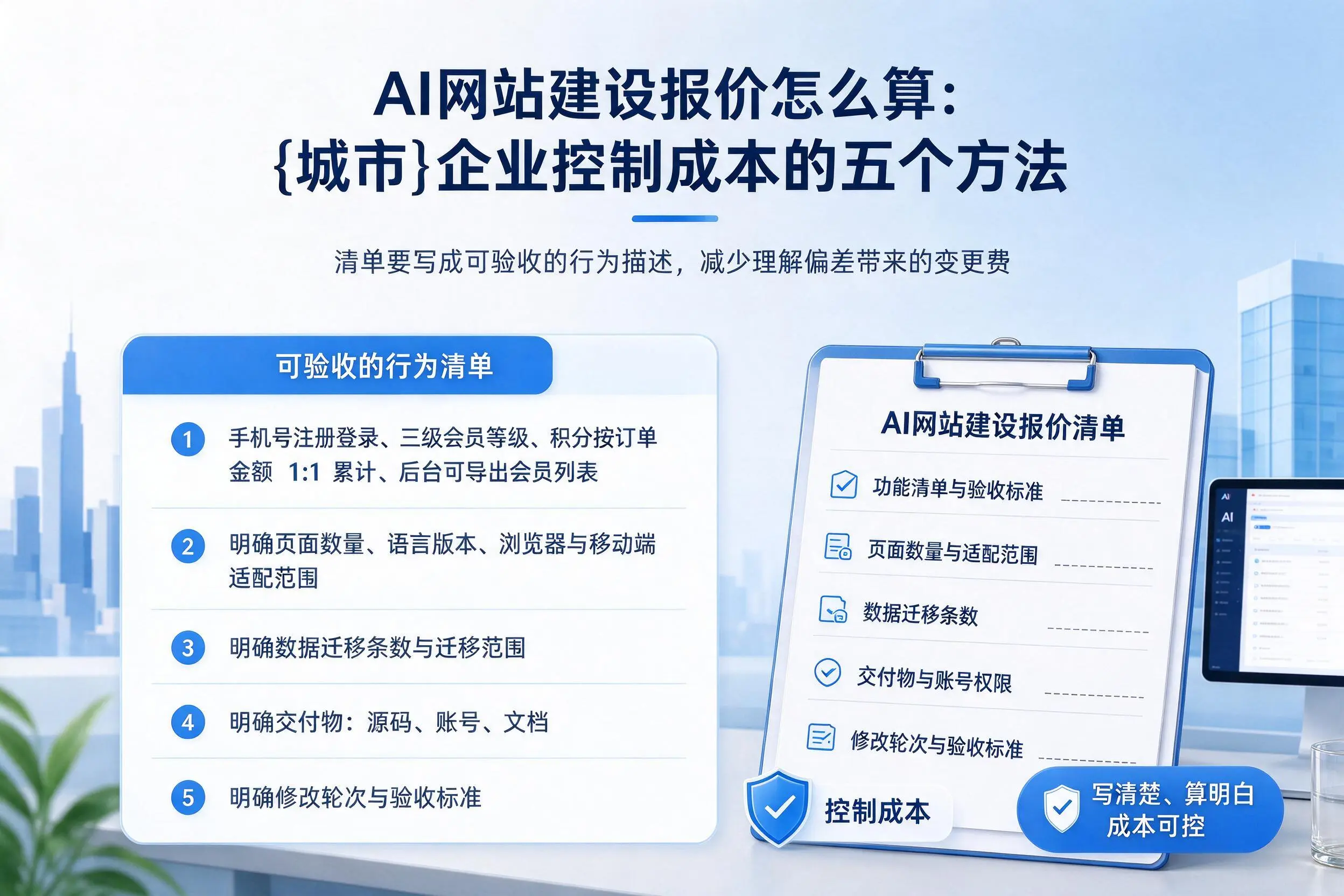 AI网站建设报价怎么算：临汾企业控制成本的五个方法